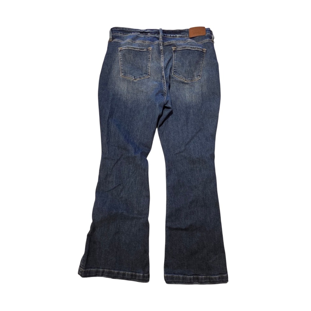Artemis Vintage Flare Leg Jeans Blue Medium Wash Side Slit Size 20 Distressed - Picture 3 of 11